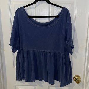 Wide neck Free People top